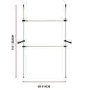 Heavy Duty Adjust Clothes Rail Storage Garment Shelf Hanging Display Stand Rack - RnR Galore