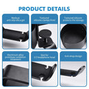 Heavy - Duty All - Metal Desk Clamp with 360 - Degree Swivel Headphone Hanger & Cup Holder(black) - RnR Galore