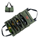 Heavy - Duty Canvas Tool Roll Up Bag & Organizer Tote - Multi - Pocket Wrench & Tool Pouch(Green) - RnR Galore