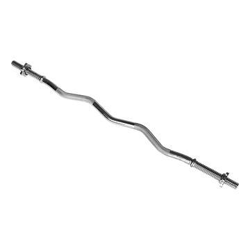 Heavy Duty EZ Curl Barbell – Weightlifting Bar with Spinlock Collars for Gym Training - RnR Galore