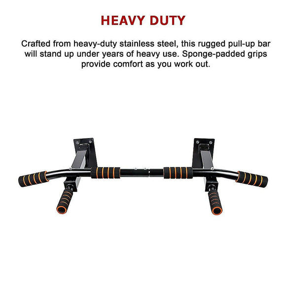 Heavy Duty Pull Up Bar Home Gym Chin Up Bar Wall Ceiling Mount - RnR Galore