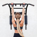 Heavy Duty Wall Mounted Power Station Pull Up Dip Knee Raise Bar - RnR Galore