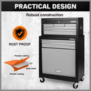 HORUSDY 7 Drawer Tool Box Trolley Cabinet Storage Cart Garage Toolbox Organiser - RnR Galore