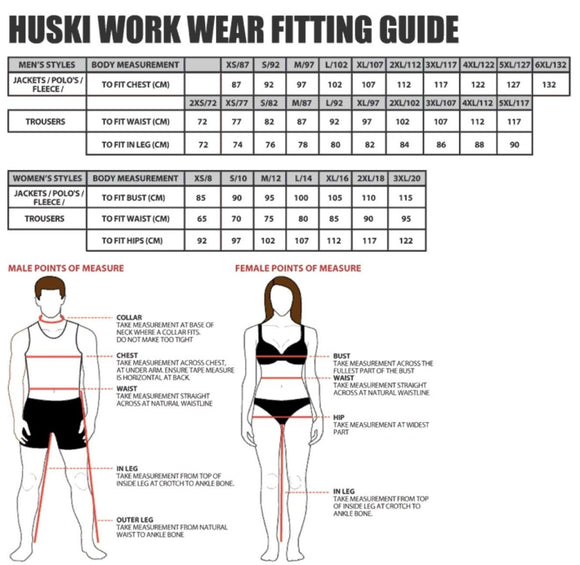 HUSKI Hi Vis Patrol Vest 3M Reflective Tape Safety Workwear High Visibility - Yellow - L - RnR Galore