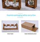 HydroponicWoodenFramewithSnap - On - Heart - ShapedTripleBottle - RnR Galore