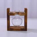 HydroponicWoodenFramewithSnap - On - SphericalSingleBottle - RnR Galore