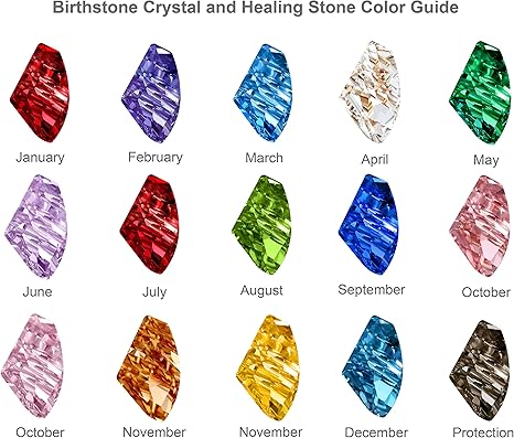 Infinity Love Heart Birthstone Earrings for Women, Crystal Stud Earrings with Healing Stones, Allergy - Free Jewelry for Women with Gift Box, Silver - tone Birthstone Crystals Earrings - 05 - May Birthstone - Emerald Green - RnR Galore