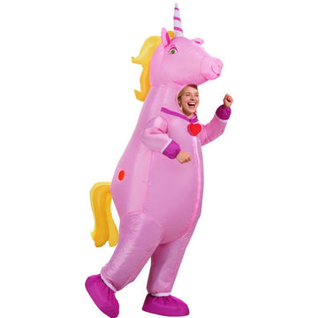 Inflatable Unicorn Costume Adult Suit Blow Up Party Fancy Dress Halloween Cosplay - RnR Galore