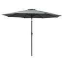 Instahut 3m Outdoor Umbrella Beach Pole Garden Patio Tilt Charcoal - RnR Galore