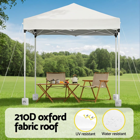 Instahut Gazebo 2x2m Outdoor Patio Garden Marquee Shade w/ Base Pods White - RnR Galore