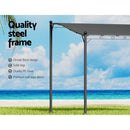 Instahut Gazebo Marquee 3m Outdoor Event Wedding Tent Camping Party Shade Iron Art Canopy Grey - RnR Galore