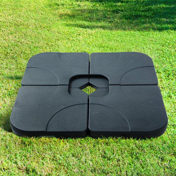 Instahut Outdoor Umbrella Base 50cm 4 Plates Stand Pod Cantilever - RnR Galore