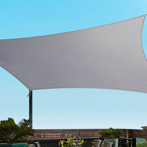 Instahut Waterproof Shade Sail Shade cloth 220GSM Canopy 3x5m - RnR Galore