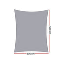 Instahut Waterproof Shade Sail Shade cloth 220GSM Canopy 3x5m - RnR Galore