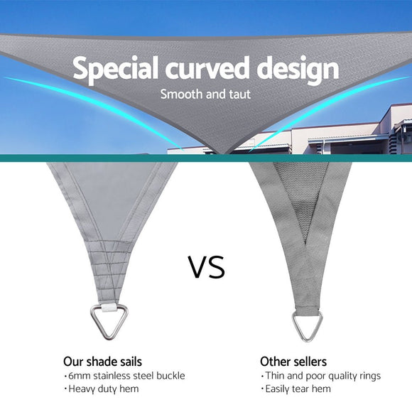 Instahut Waterproof Shade Sail Shade cloth Canopy 220GSM 3x8m - RnR Galore