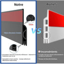 Insulated Door Bottom 100 Cm, Self - Adhesive Door Draught Excluder, Silicone Door Bottom Anti Cold Thermal Insulation - RnR Galore