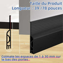 Insulated Door Bottom 100 Cm, Self - Adhesive Door Draught Excluder, Silicone Door Bottom Anti Cold Thermal Insulation - RnR Galore