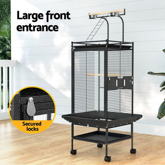 i.Pet Bird Cage Large Cages 155cm Parrot Aviary Stand - Alone Budgie Wheels Castor - RnR Galore
