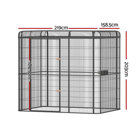 i.Pet Bird Cage Large Walk - in Aviary Budgie Perch Cage Parrot Pet Huge 203cm - RnR Galore