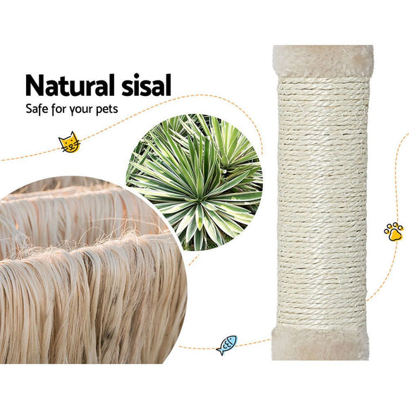 i.Pet Cat Tree 110cm Tower Scratching Post Scratcher Wood Condo House Bed Toys - RnR Galore