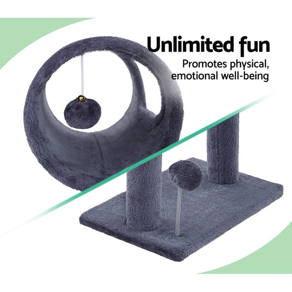 i.Pet Cat Tree 53cm Scratching Post Tower Scratcher Wood Condo House Trees Grey - RnR Galore