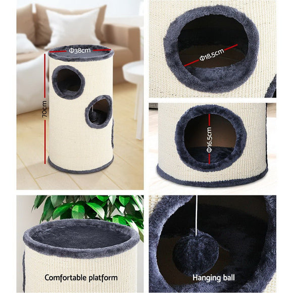 i.Pet Cat Tree 70cm Scratching Post Tower Scratcher Trees Wood Condo House Toys - RnR Galore