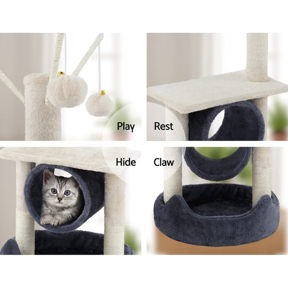 i.Pet Cat Tree 76cm Scratching Post Tower Scratcher Condo House Hanging toys - RnR Galore