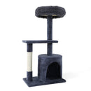 i.Pet Cat Tree 94cm Scratching Post Tower Scratcher Condo House Wood Trees Grey - RnR Galore