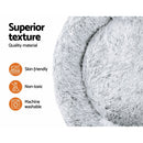 i.Pet Pet Bed Dog Cat 110cm Calming Extra Large Soft Plush Light Charcoal - RnR Galore