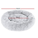 i.Pet Pet Bed Dog Cat 110cm Calming Extra Large Soft Plush Light Charcoal - RnR Galore