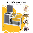 i.Pet Rabbit Hutch Chicken Coop 97cm x 49cm x 86cm Chicken Coop Large Run Wooden Outdoor Cage House - RnR Galore