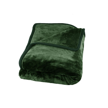 J Elliot Home 800GSM Luxury Winter Thick Mink Blanket Sea Kelp King - RnR Galore
