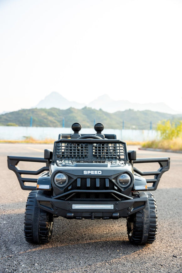 Jeep Inspired Remote Controlled Ride - on Electric Car (Black) - RnR Galore