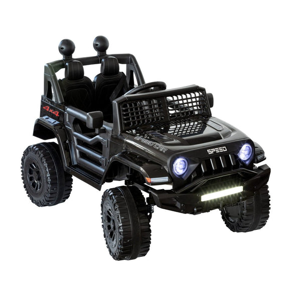 Jeep Inspired Remote Controlled Ride - on Electric Car (Black) - RnR Galore