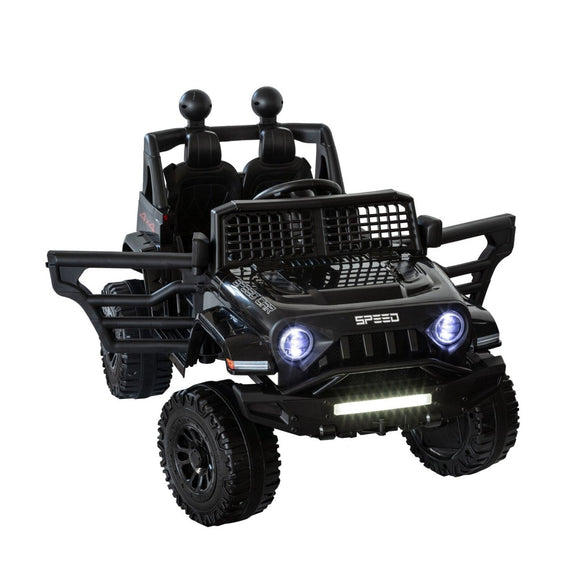 Jeep Inspired Remote Controlled Ride - on Electric Car (Black) - RnR Galore