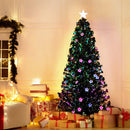 Jingle Jollys 1.8m Christmas Tree Optic Fibre LED Xmas tree Multi Colour - RnR Galore