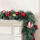 Jingle Jollys 2.7m Christmas Garland with Decorations Xmas Wedding Party - RnR Galore