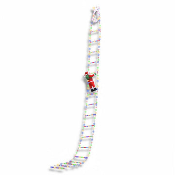 Jingle Jollys 3.5M Christmas Lights 300 LED Ladder Light with Santa Claus Decor - RnR Galore
