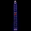 Jingle Jollys 3.5M Christmas Lights 300 LED Ladder Light with Santa Claus Decor - RnR Galore
