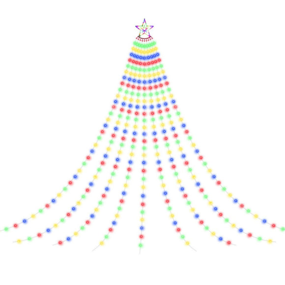 Jingle Jollys 3.8M Christmas Lights Waterfall String Light 340 LED - RnR Galore