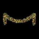 Jingle Jollys 3M Christmas Garland Pre - lit LED with Pine Cones Xmas Decor Green - RnR Galore