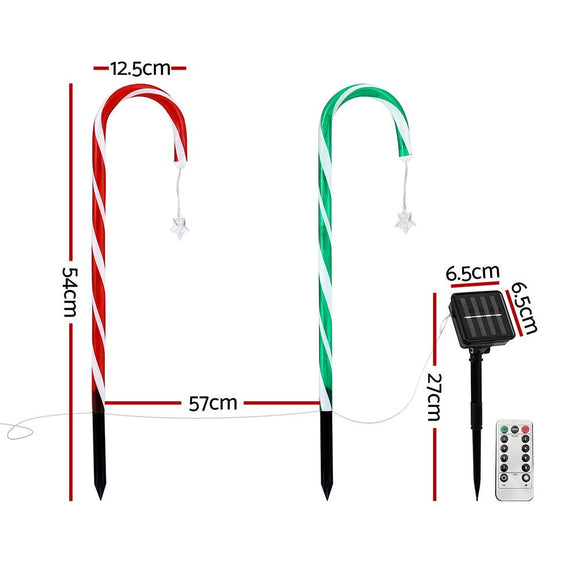 Jingle Jollys 8 PCS Christmas Lights Path Ground Light Garden Decorations 72 LED - RnR Galore