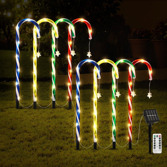 Jingle Jollys 8 PCS Christmas Lights Path Ground Light Garden Decorations 72 LED - RnR Galore