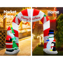 Jingle Jollys Christmas Inflatable Archwary Santa 3M Illuminated Decorations - RnR Galore
