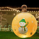 Jingle Jollys Christmas Inflatable Ball 60cm Led Illuminated Snowman Xmas Decor - RnR Galore