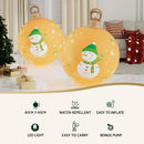 Jingle Jollys Christmas Inflatable Ball 60cm Led Illuminated Snowman Xmas Decor - RnR Galore