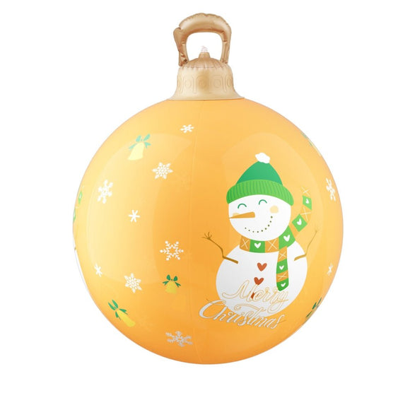 Jingle Jollys Christmas Inflatable Ball 60cm Led Illuminated Snowman Xmas Decor - RnR Galore