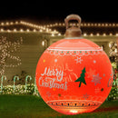 Jingle Jollys Christmas Inflatable Ball 60cm Led Illuminated Xmas Decoration Red - RnR Galore