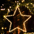 Jingle Jollys Christmas Lights 50cm Star 70 LED Xmas Decorations - RnR Galore