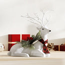 Jingle Jollys Christmas Reindeer 32cm Glitter Deer Ornaments Party Decorations - RnR Galore